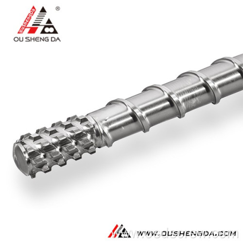 Single extruder screw barrel for plastic extruder machine